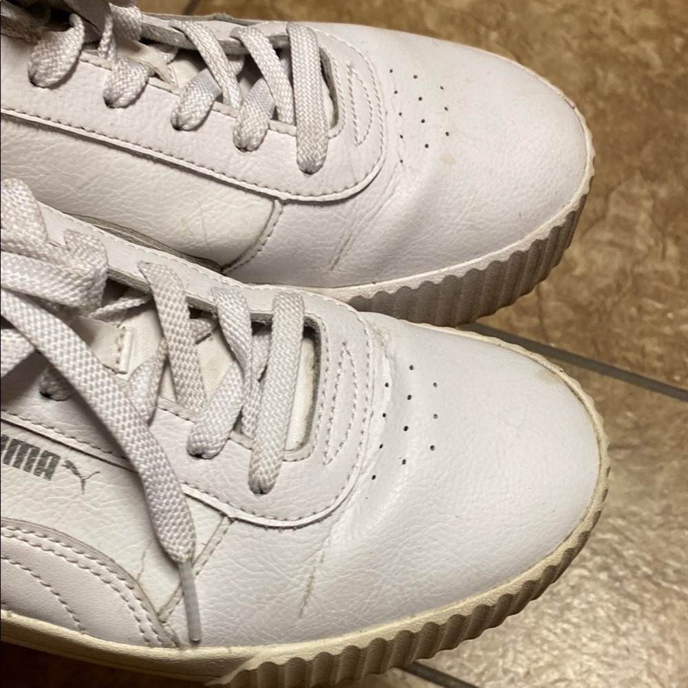 Women’s Puma Classic White Size 11 Sneakers Preppy Activewear Lifestyle - Picture 7 of 10
